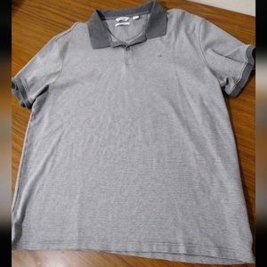 Calvin Klein Polo shirt XL men's gray